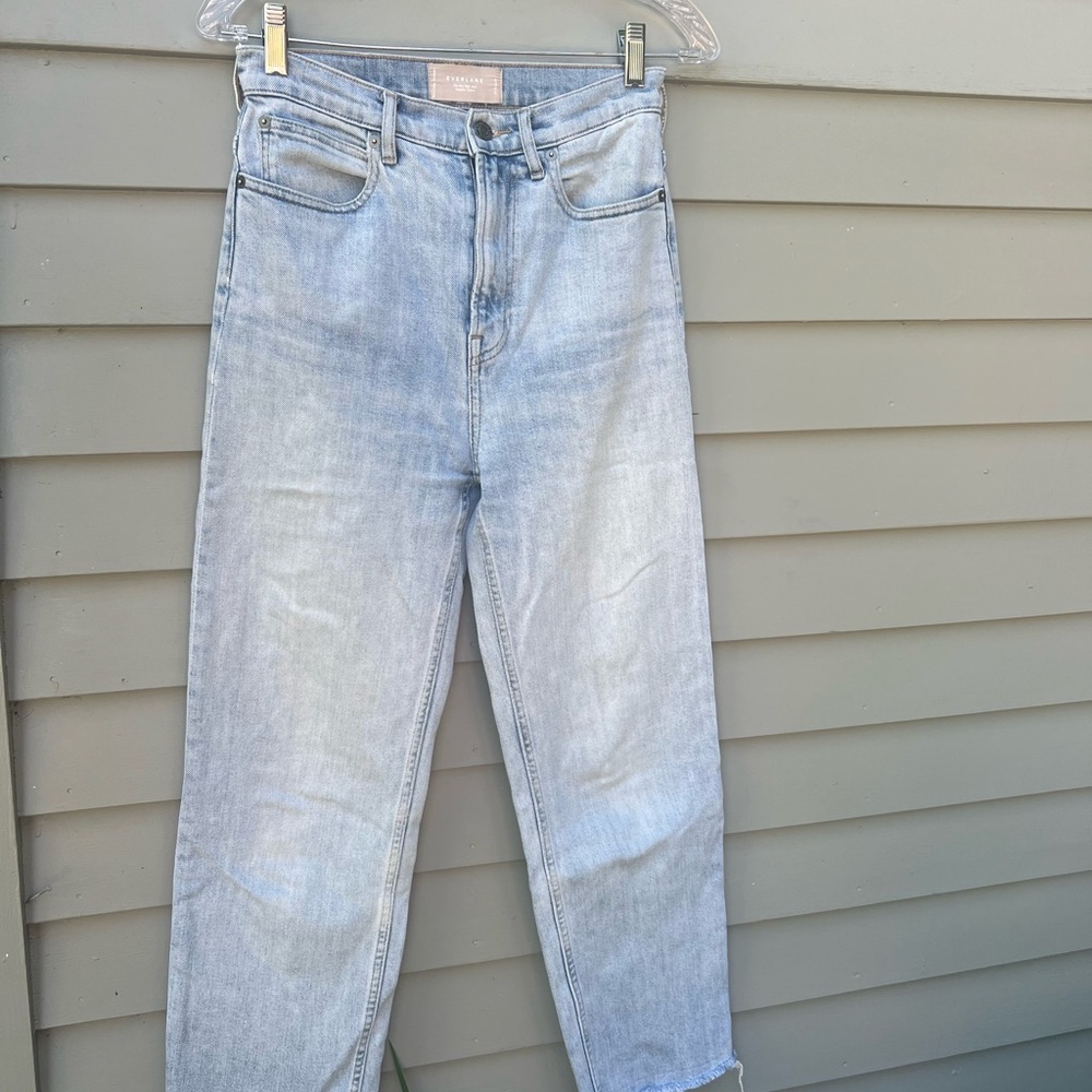 Everlane High Rise Light Blue Jeans